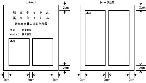 図1　二段組の場合